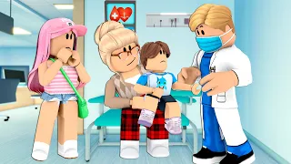 ROTINA de CHECK UP no HOSPITAL COM A VOVÓ! Family Roleplay METROLIFE ROBLOX!