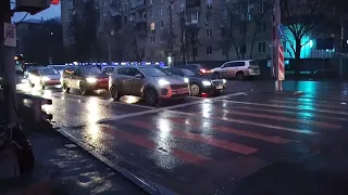 Ленинский пр утрам в Москве