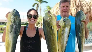 Father/Daughter Mahi Fishing Trip! Catch, Clean & Cook!