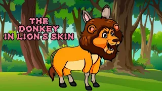 The Donkey in Lion's Skin with English Subtitle - Bedtime Story | Moral Story