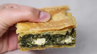 This is the best spinach pie recipe I ever prepared! How to make greek #spanakopita