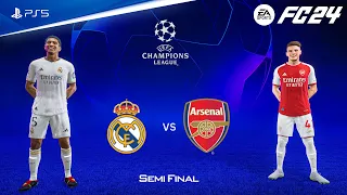 FC 24 - Real Madrid vs Arsenal - UEFA Champions League Semi Final | PS5™ [4K60]