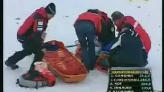 Mario Innauer 93,5 - Zakopane K85 2008 MŚJ - dangerous crash