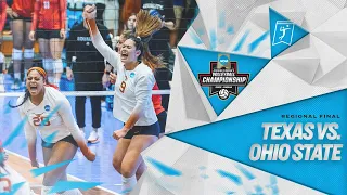 Texas vs. Ohio State: 2022 NCAA volleyball regional finals highlights