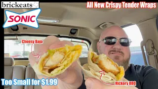 Sonic Crispy Tender Wraps REVIEW- Hickory BBQ & Cheesy Baja- brickeats