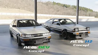 【ENG】AE86 H2/BEV Concept  -Project Story-