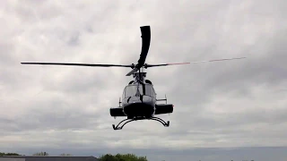 Black Bell 430 Helicopter Takeoff & Flyby