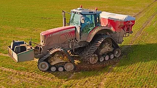 😱 MASSEY FERGUSON 6465 on TRACKS at FERTILIZATION 2024 🤯💨 !!