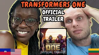Transformers One Official Trailer Reaction | FIRST TIME WATCHING