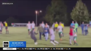 Fight breaks out during semi-pro soccer match in Irvine