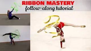 RIBBON MASTERY / AD FOLLOW-ALONG TUTORIAL FOR RHYTHMIC GYMNASTS-- THE SWORDSMAN WITH ROTATION