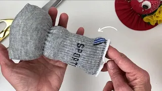 THE BEST AND EASIEST IDEAS FROM AN OLD SOCK - QUICK AND EASY - EVERYONE CAN DO