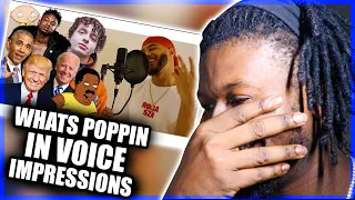 WHATS POPPIN by Jack Harlow IN VOICE IMPRESSIONS! | 21 Savage, Biden, Trump + MORE! (REACTION)