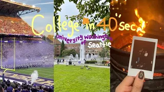 Real college life in 40 seconds #shorts #uw #seattle
