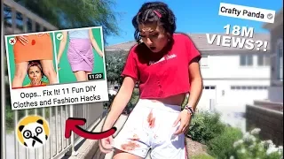 Testing➡️ Oops... Fix It! 11 Fun DIY Clothes and Fashion Hacks by Crafty Panda