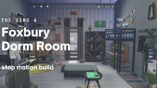 The Sims 4 | Decorate Foxbury Dorm Room | No CC | Stop Motion Build