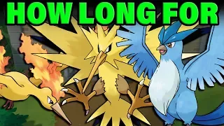 How Long To Get A WILD LEGENDARY BIRD In Pokemon Let's Go?