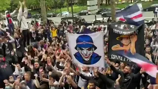 ULTRAS PSG HANDBALL champions de France 2021 - Communion incroyable Collectif Ultras Paris