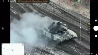 На Луганщині воїни Збройних Сил України знищили новітній танк рашистських окупантів