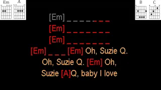 Suzie Q by Creedence Clearwater Revival guitar play along.