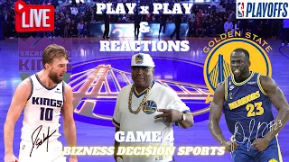 Sacramento Kings @ Golden State Warriors NBA Playoffs GM 4 [ Live Play-By-Play & Reactions]