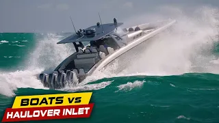 THIS BOAT TAKES A BEATING AT HAULOVER INLET! | Boats vs Haulover Inlet