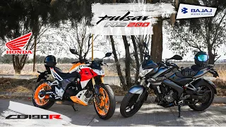 PULSAR NS 200 2021 vs HONDA CB 190R 2020 | Aguacate Motovlogs