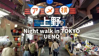 Night walk in Ueno (4K HDR)