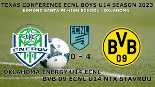 OKLAHOMA ENERGY U14 ECNL - BVB ECNL U14  NTX STAVROU    TEXAS CONFERENCE  ECNL U14 - 2023