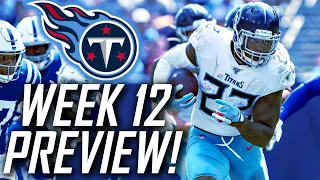 WEEK 12: Tennessee Titans vs Indianapolis Colts PREVIEW and PREDICTIONS! + Ravens win recap