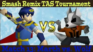 Smash Remix TAS Tournament | Match 13: Marth vs. Wolf