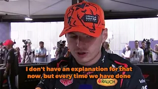 Verstappen DISAPPOINTED Post Qualifying Interview 2023 Hungarian GP