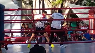 Box. chirino Sánchez en espectáculo en Oaxaca