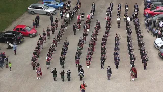 Massed Pipes and Drums (7) - Dunrobin Castle 27th April 2019