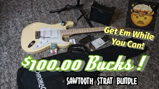 Sawtooth ES Series Strat - $100.00 Dollar Budget Guitar Bundle!