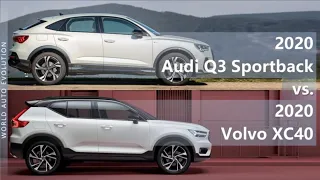 2020 Audi Q3 Sportback vs 2020 Volvo XC40 (technical comparison)