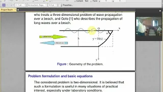 Wave propagation over a beach within a nonlinear theory