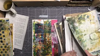 Making a book from just gelli prints