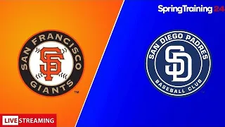 🔴 Live 🔴 Giants vs Padres || Spring training 2024