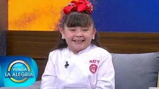 Naty, la gran campeona de MasterChef Jr. nos acompañó en el foro. | Venga La Alegría