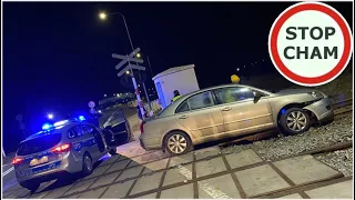 Pościg za pijanym kierowcą, ucieczka przed policją zakończona na torach #973 Wasze Filmy