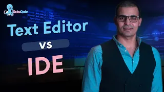 The difference between IDE and text editors : learn programming