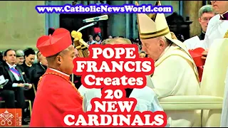 Pope Francis Creates 20 New Cardinals at the Vatican 🙏16 Can Vote for the Next Pope!