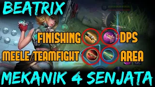 Penjelasan MEKANIK 4 SENJATA BEATRIX | Tutorial Beatrix Mobile Legends