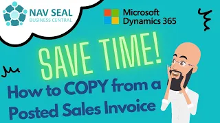 Copy Posted Sales Invoice to Sales Order (for repeat orders) | NAV SEAL