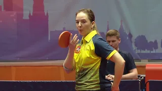 Драматичная победа Анны Тихомировой в полуфинале чемпионата России-2021 по настольному теннису