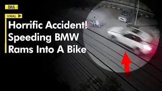 Caught On Cam: BMW Driver Runs Over A Man On Scooter In Hyderabad, Victim Seriously Injured