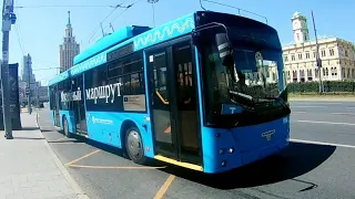 Троллейбусы СВАРЗ-МАЗ-6275 на музейном троллейбусном маршруте «Т». (Июль 2021)