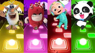 Booba Vs Oddbods Vs CoComelon Vs BabyBus | Tiles Hop EDM Rush