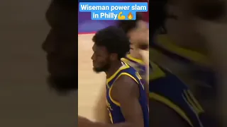 James Wiseman monster dunk in philadelphia #warriors #philadelphia #nba